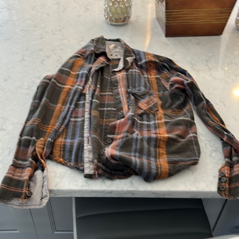 FREE PEOPLE FLANNEL! Like new worn once !